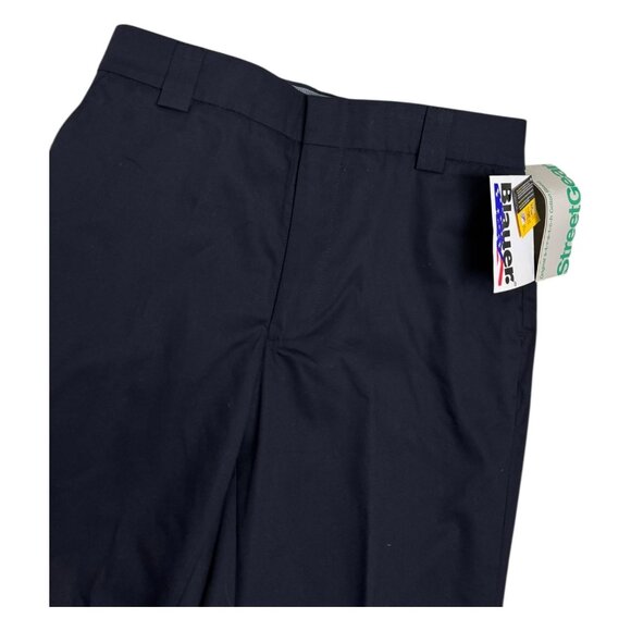 BLAUER NWT Stretch Gear Pleated Business Casual Navy Blue Work Pants Mens 34x28 - Picture 8 of 9